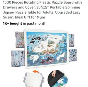 Portable Spinning Jigsaw Puzzle Table